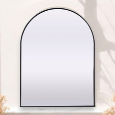 Persephone Arched Iron Wall Mirror