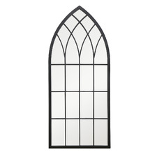 Black Amiel Metal Wall Mirror