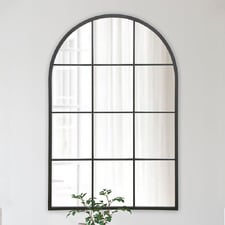 Olivia Arched Iron Wall Mirror