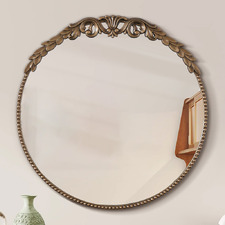 Bronze Aurelia Round Wall Mirror