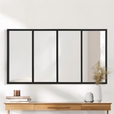 Ariya 4 Panel Iron Wall Mirror