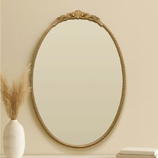 Vianca Oval Iron Wall Mirror