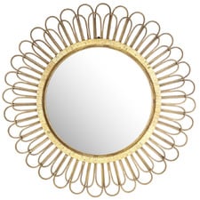 Florelle Bamboo & Rattan Wall Mirror