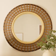 Shera Bamboo & Rattan Wall Mirror