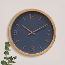 50cm Priscilla Pine Wood Wall Clock