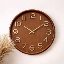 60cm Kylie Pine Wood Wall Clock