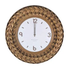 60cm Gaia Bamboo Wall Clock