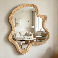 Arslan Organic Pine Wood Wall Mirror