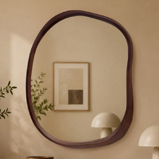 Orville Organic Paulownia Wood Wall Mirror