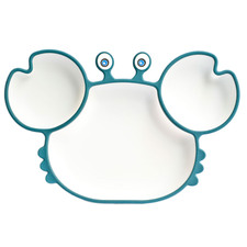 Kids' Silicone Suction Crab Plate