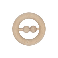 Wooden Raw Ring Rattle