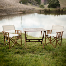 2 Seater Joan Eucalyptus Wood Outdoor Bistro Set