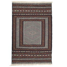 Hedda Hand-Woven Wool-Blend Kilim Rug
