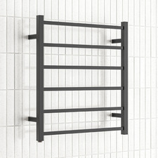 620 x 674mm 6 Bar Squared Heated Towel Rail