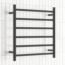 600 x 620mm 6 Bar Rounded Heated Towel Rail