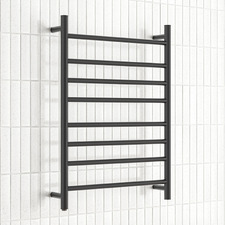 600 x 820mm 8 Bar Rounded Heated Towel Rail