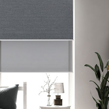 Charcoal Nala & Misha Blockout Double Roller Blind