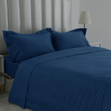 Navy 1000TC Egyptian Cotton Sateen Quilt Cover Set