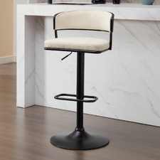 Lathan Boucle Adjustable Barstool