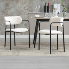 Chanel Boucle Dining Chairs (Set of 2)