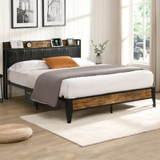 Frances Bed Frame with Outlets & USB Ports