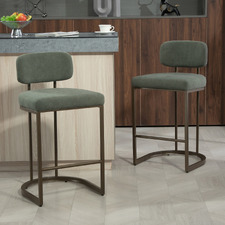 66cm Ricano Velvet Bar Stools (Set of 2)