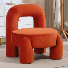 Samir Velvet Accent Chair