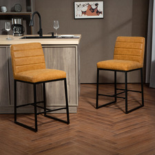 66cm Tiana Faux Leather Bar Stools (Set of 2)
