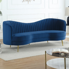 Atasha 3 Seater Velvet Sofa