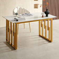 Berryl Marble-Look Dining Table