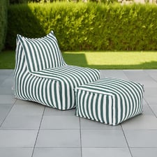 2 Piece Asher Outdoor Lounge Chair & Ottoman Set