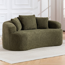 Huxley Curved 2 Seater Upholstered Sofa