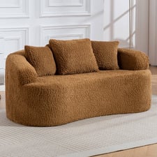 Huxley Curved 2 Seater Upholstered Sofa