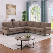 Thatcher 5 Seater Chenille Modular Sofa
