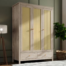 Jihan 3 Door 2 Drawer Wardrobe