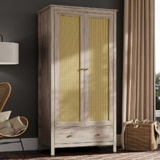 Jihan 2 Door 1 Drawer Wardrobe