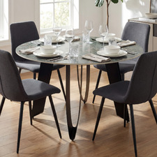 Brandon Marble-Look Dining Table