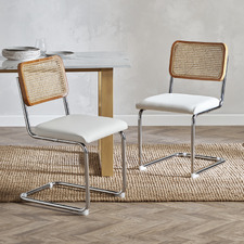 Marcel Breuer Cesca Replica Cantilever Dining Chairs (Set of 2)