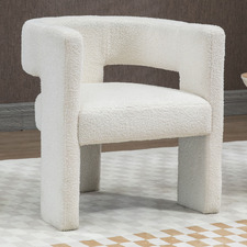 Pomaire 3 Legged Boucle Occasional Chair
