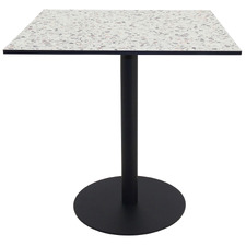 Matte Black Paige Square Outdoor Dining Table