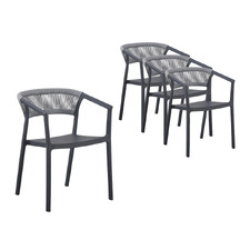 Sofia Rope Outdoor Dining Chairs (Set of 4)