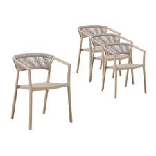 Sofia Rope Outdoor Dining Chairs (Set of 4)