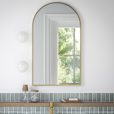 Rex Arched Stainless Steel Wall Mirror