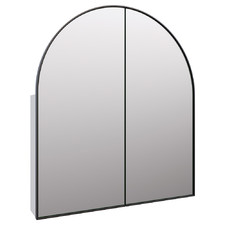 Caleb 760mm Arch Mirrored Shaving Cabinet