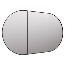 Caleb 1200mm Oval Mirrored Shaving Cabinet