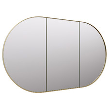 Caleb 1200mm Oval Mirrored Shaving Cabinet