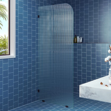 Dallas 1100 x 2000mm Frameless Fluted Glass Shower Screen Panel