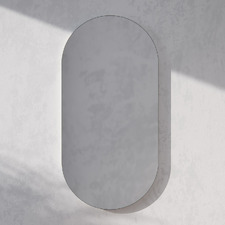 Ava 560mm White Pill Shaving Cabinet with Glass Shelf