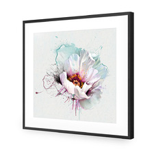 Explosion Of White Acrylic Wall Art