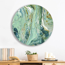 Trepidation Of Nature Round Acrylic Wall Art